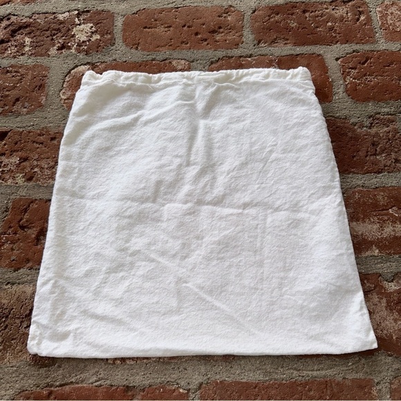 Vintage Paloma Picasso white & red drawstring cotton purse handbag dust Bag - Picture 7 of 11